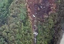 വ്യോമസേന വിമാന അപകടം നടന്ന സ്ഥലത്തിൻെറ ദൃശ്യങ്ങൾ പുറത്ത്