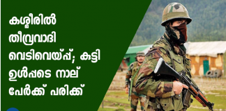 കശ്മീരില്‍ തീവ്രവാദി വെടിവെപ്പില്‍ ഒരു കുട്ടിയുള്‍പ്പടെ നാല് പേര്‍ക്ക് പരിക്കേറ്റതായി റിപ്പോര്‍ട്ടുകള്‍.