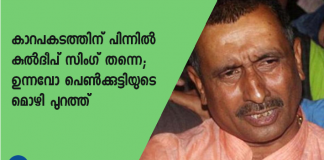 വാഹനപാകടത്തില്‍ പരിക്കേറ്റ് ആശുപത്രിയില്‍ കഴിയുന്ന ഉന്നാവോ മാനഭംഗ കേസിലെ ഇരയായ പെണ്‍കുട്ടിയുടെ മൊഴി പുറത്ത്.