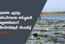 Kerala beaches are the most dirtiest beaches in India