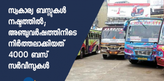 private bus facing heavy loss