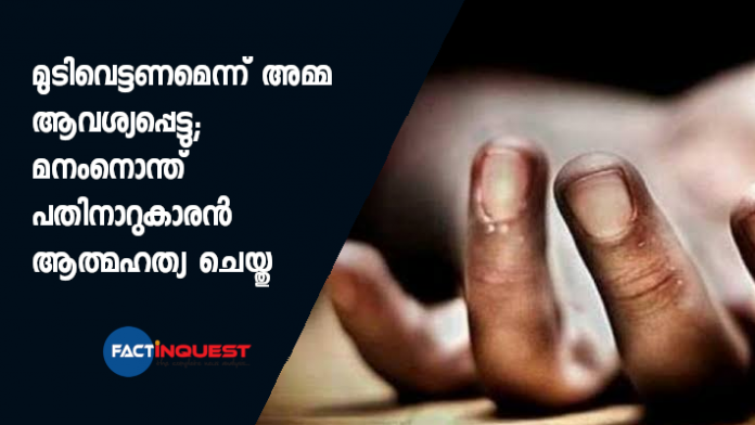 boy hangs self after mother objects to his hairstyle and cuts it short