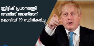 UK prime minister Boris Johnson tests positive for coronavirus