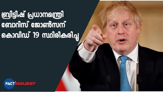 UK prime minister Boris Johnson tests positive for coronavirus