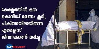 One more covid death in Kerala