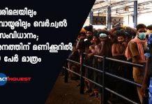 special guidelines for Sabarimala temple reopening