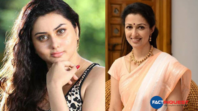 new office bearers for tamilnadu bjp actress gauthami and namitha in executive committee