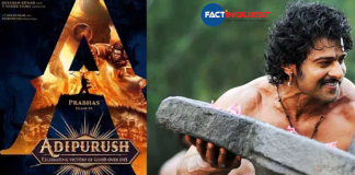 prabhas new movie aadhipurush first look poster released