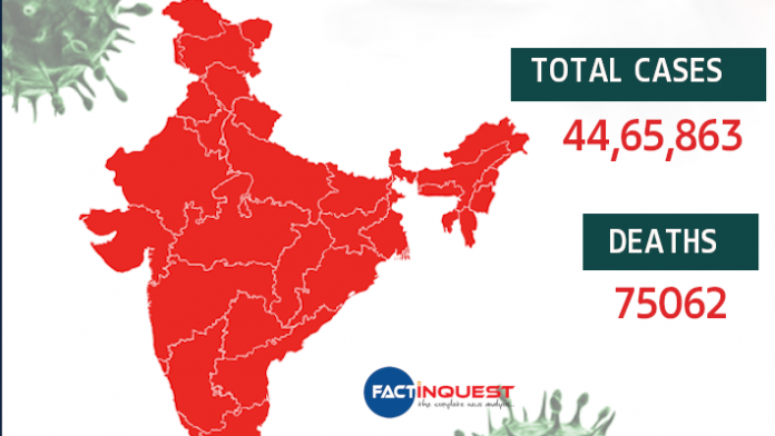 covid cases in india cross 44 lakh