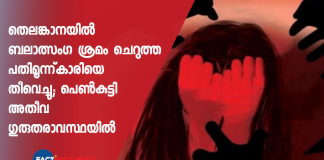 telengana 13 year old girl set on fire for resisting rape attempt