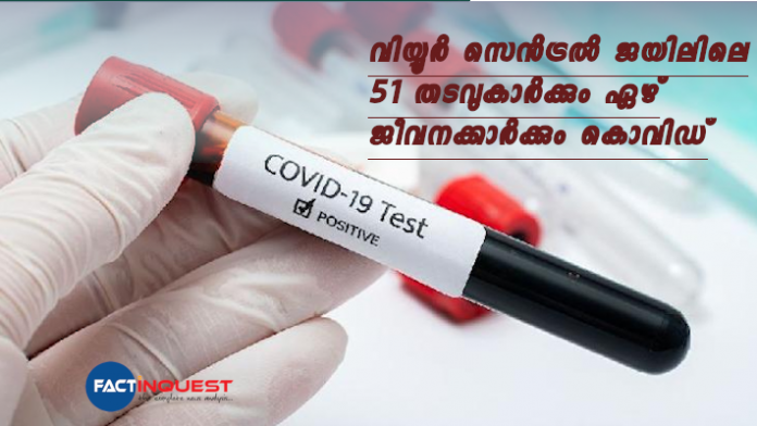 many prisoners including maoist roopesh tested positive for covid 19 in viyyur central jail