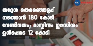 Election Commission Expects Expense of 180 Crore Rupees for Local Body Election