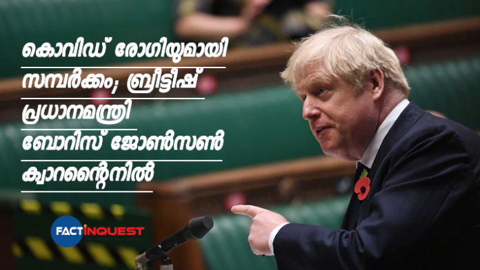 Boris Johnson in self-isolation