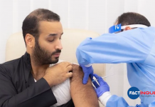 crown prince Mohammed bin Salman receives the first dose of covid vaccine
