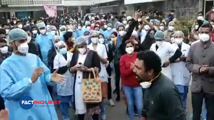 nurses protest in Delhi aims