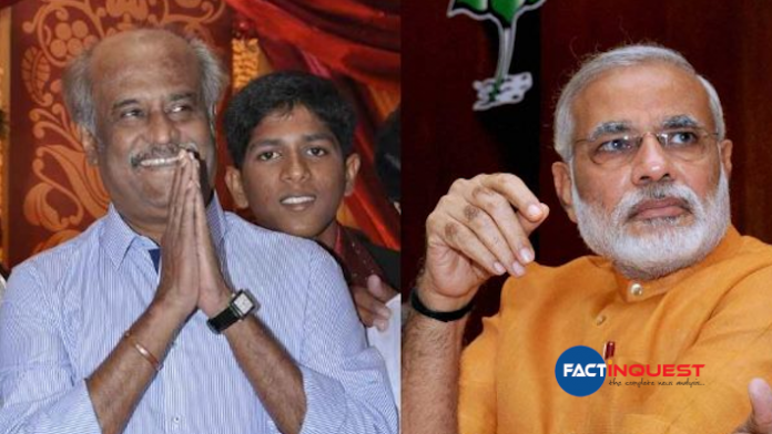 prime minister Narendra Modi wishes Rajinikanth 70th birthday