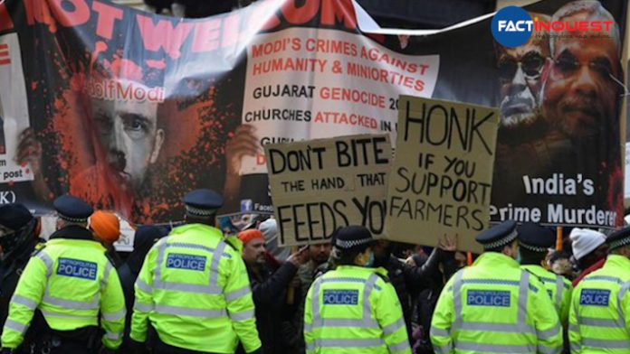 Thousands Protest In London To Support Indian Farmers, Several Arrested