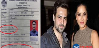 Sunny Leone's Epic Reaction to Bihar Student Naming Her and Emraan Hashmi As Parents in Admit Card