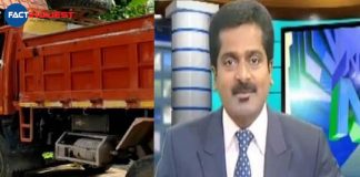 journalist SV Pradeep accident death; lorry and driver in police custody
