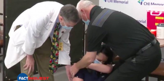US nurse faints after getting Pfizer coronavirus vaccine shot