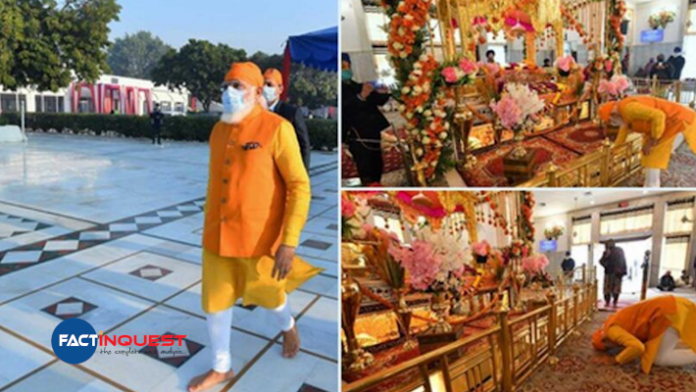 Narendra Modi gurudwara visit