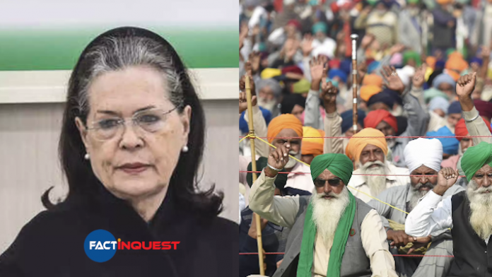 congress into farmers protest