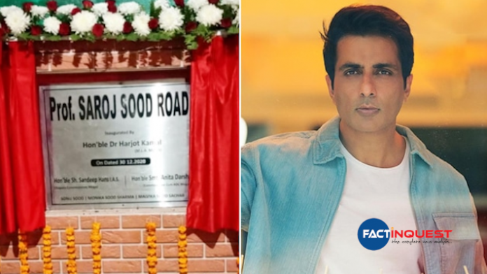Sonu Sood gets emotional as a read in his home town gets named after his mother
