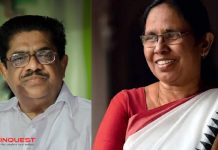 VM Sudheeran praises health minister kk Shailaja