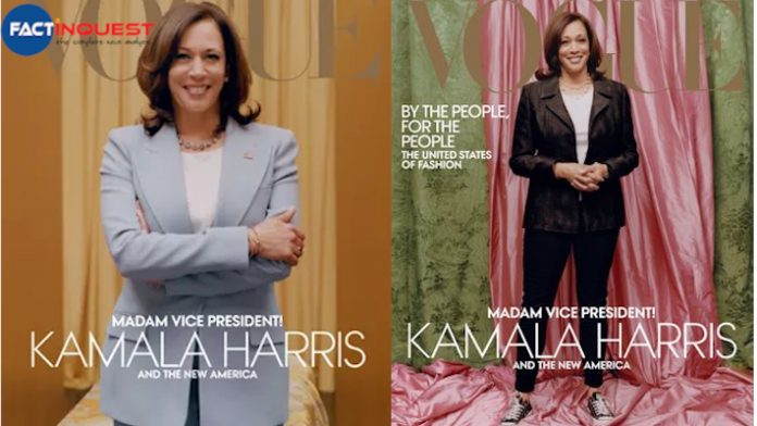 Controversy surrounds Kamala Harris' first Vogue cover