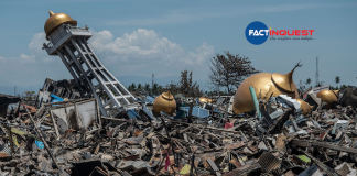 an earthquake in Indonesia
