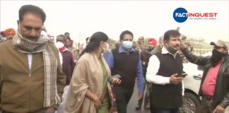 Opposition leaders stopped by police at Ghazipur border